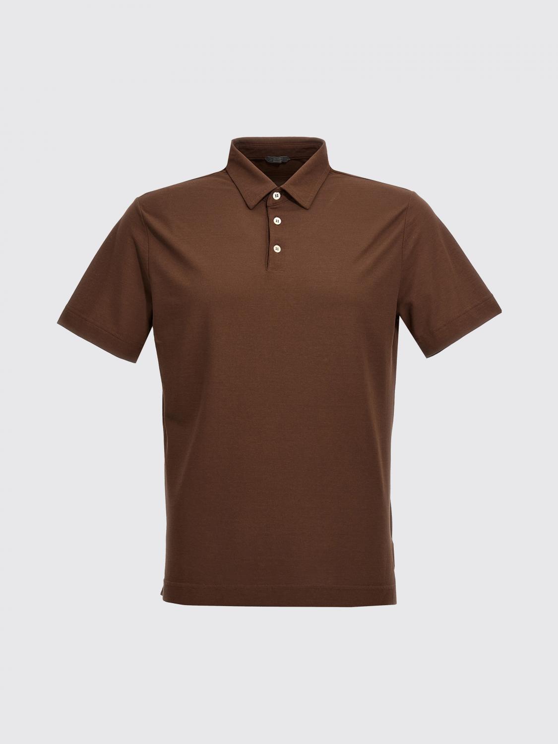 ZANONE POLO SHIRT: Polo shirt men Zanone, Brown - Img 1