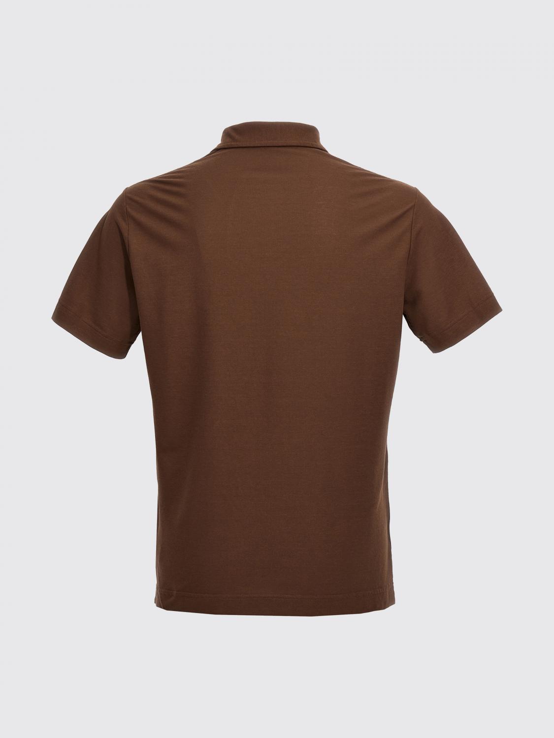 ZANONE POLO SHIRT: Polo shirt men Zanone, Brown - Img 2