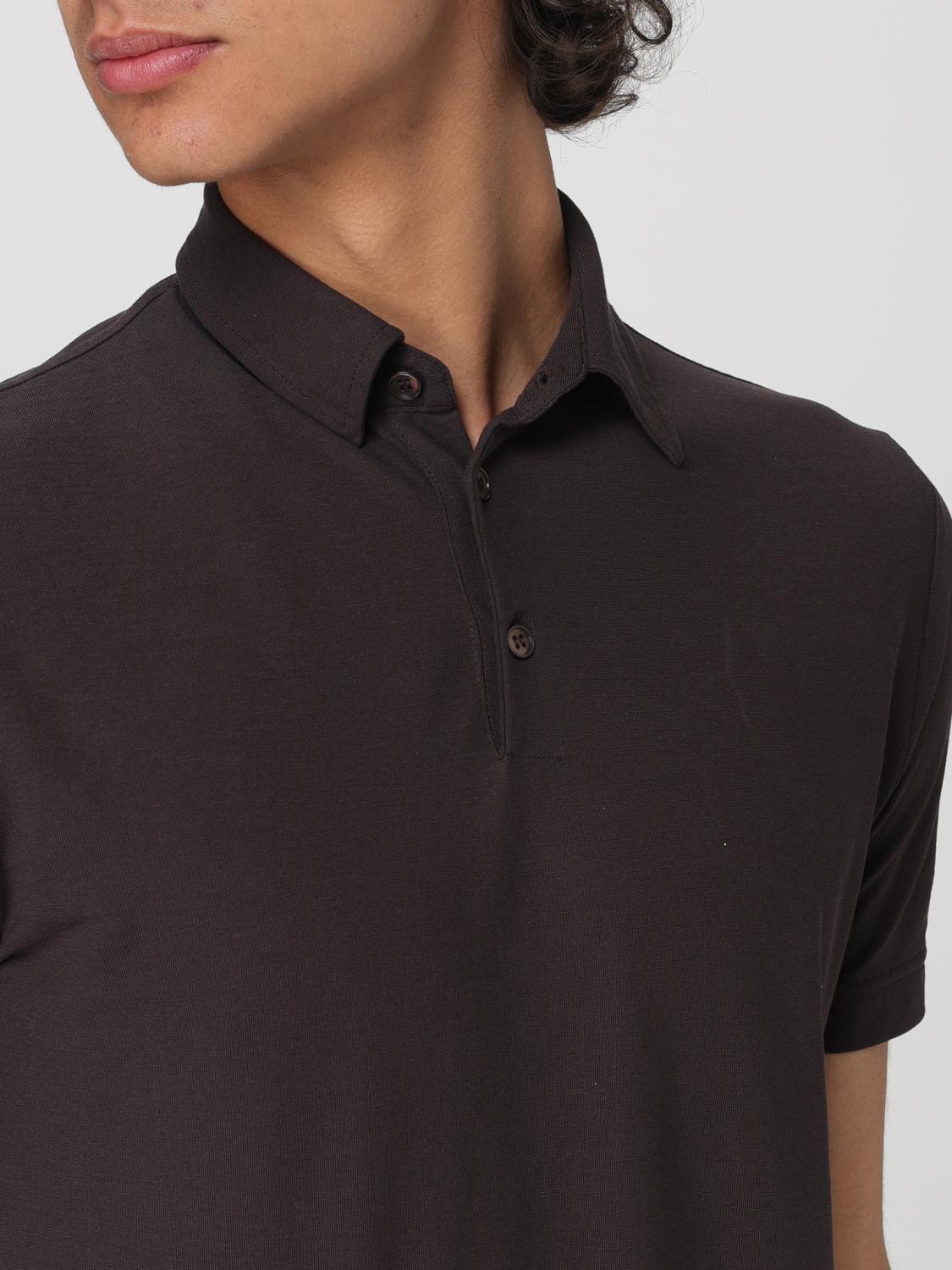 ZANONE POLO SHIRT: Polo shirt men Zanone, Cocoa - Img 3