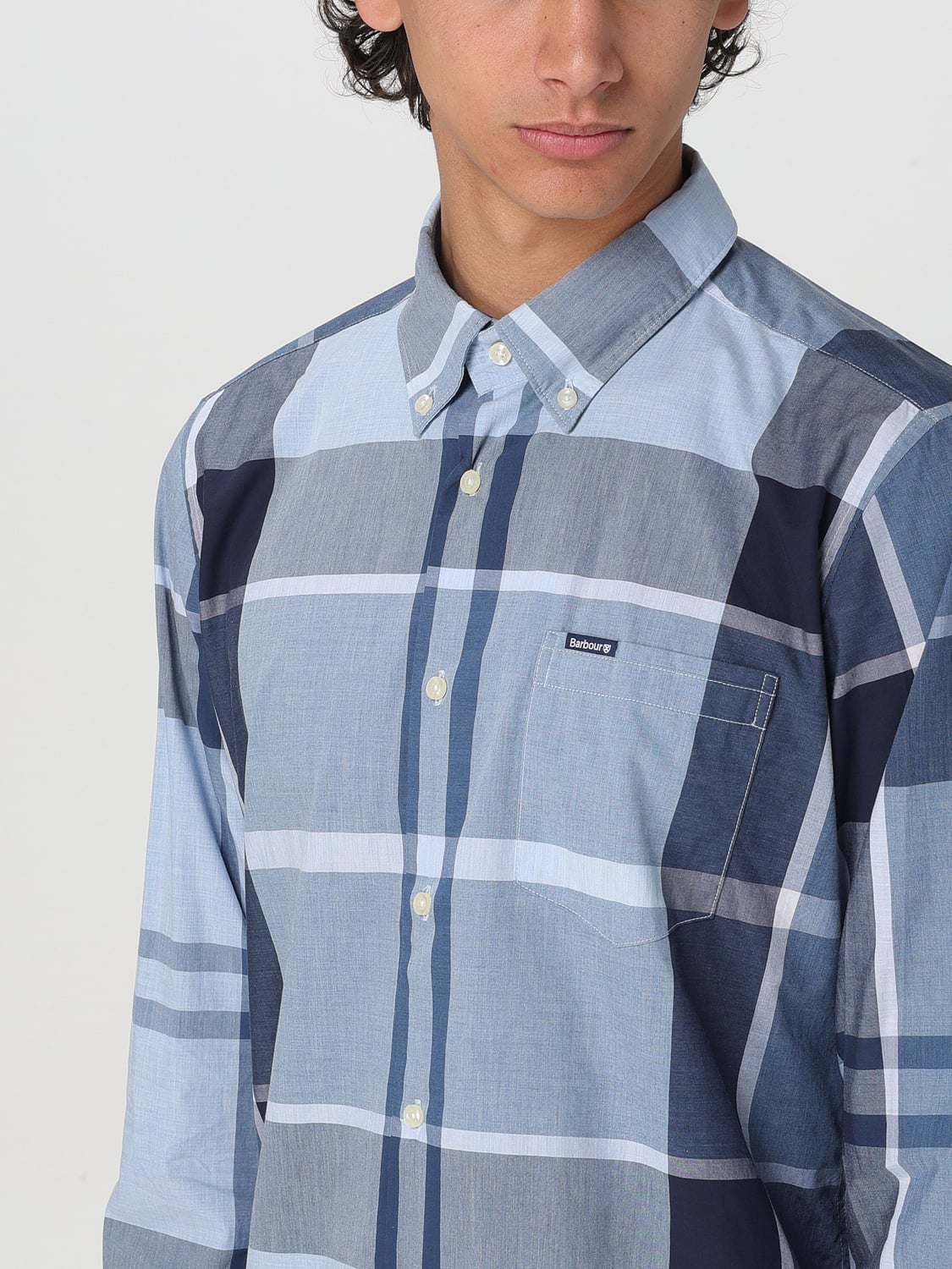 BARBOUR 셔츠: 셔츠 남성 Barbour, 노드 블루 - Img 3