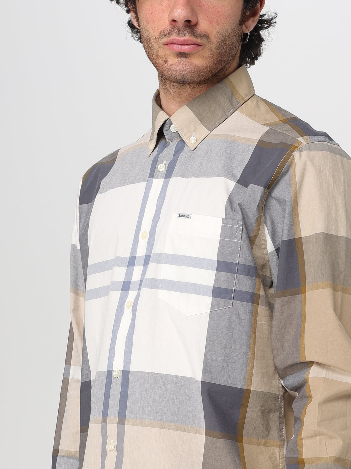 BARBOUR 셔츠: 셔츠 남성 Barbour, 베이지 - Img 3