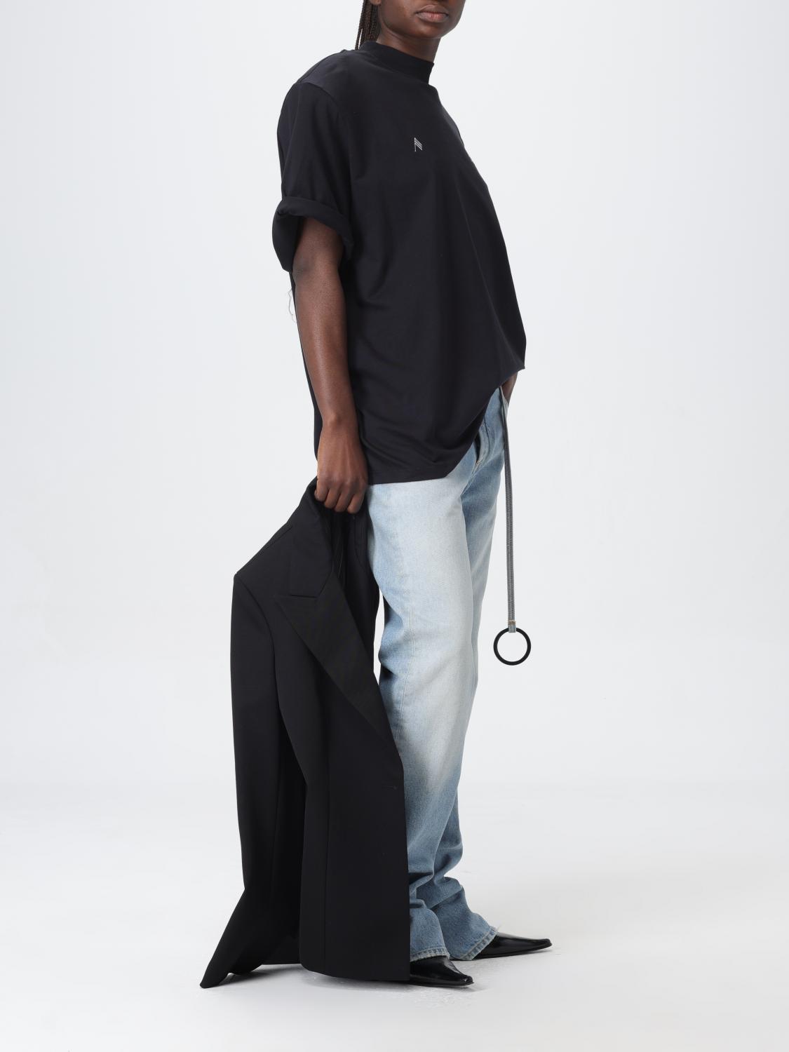 THE ATTICO JEANS: Jeans The Attico in denim con anello metallico , Blue - Img 2