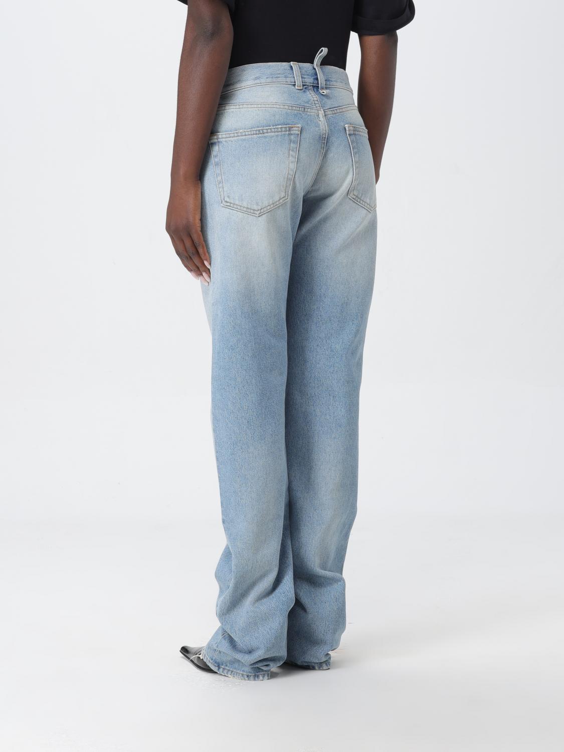 THE ATTICO JEANS: Jeans The Attico in denim con anello metallico , Blue - Img 3