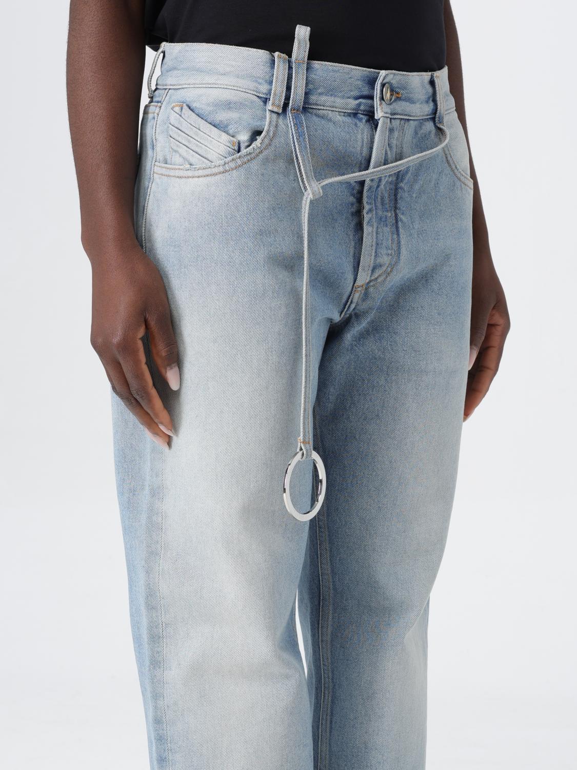 THE ATTICO JEANS: Jeans The Attico in denim con anello metallico , Blue - Img 5