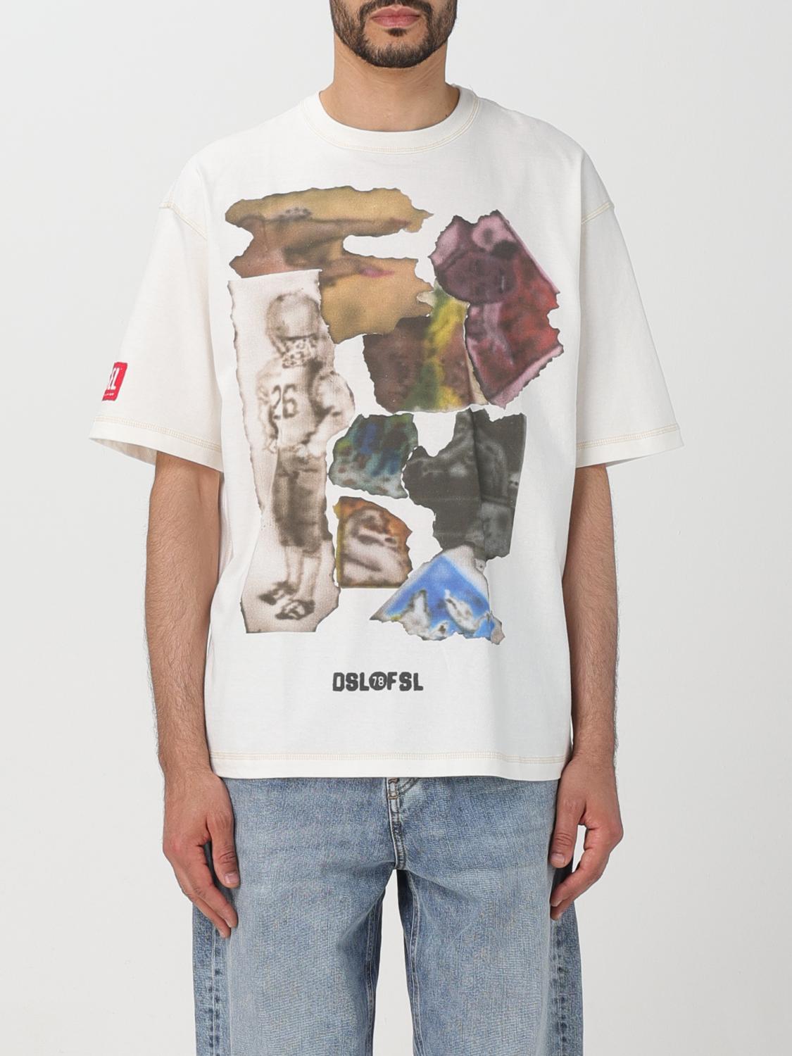 Diesel - Man - White - T-shirt main image 1