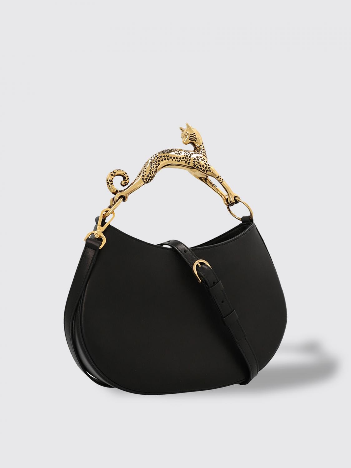 ハンドバッグ LANVIN Woman Handbag Black LWBGSHC1NAPAA21 10 Hobo Cat Leather Bag | Lanvin