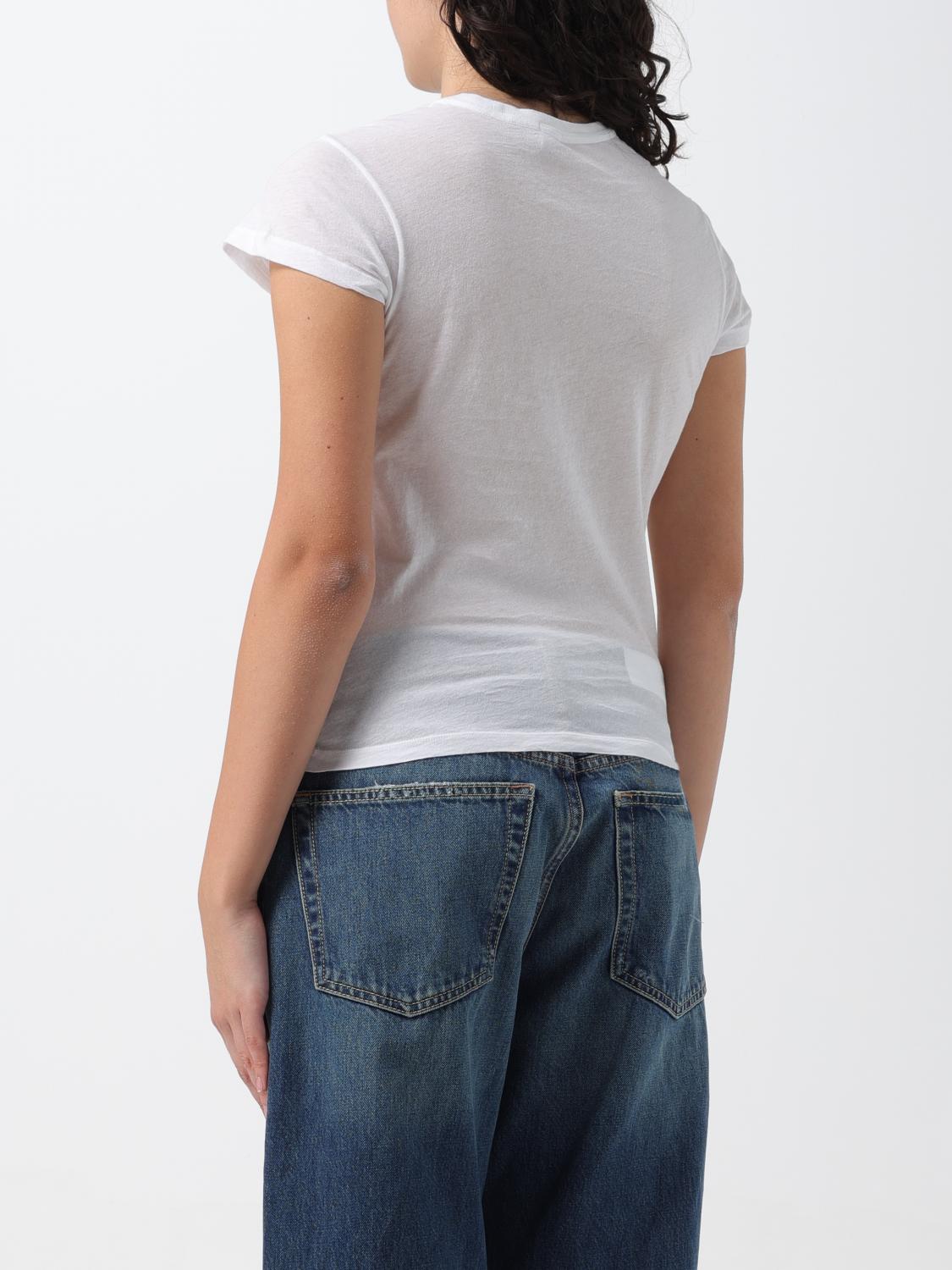 RE/DONE T-SHIRT: T-shirt woman Re/done, White - Img 2