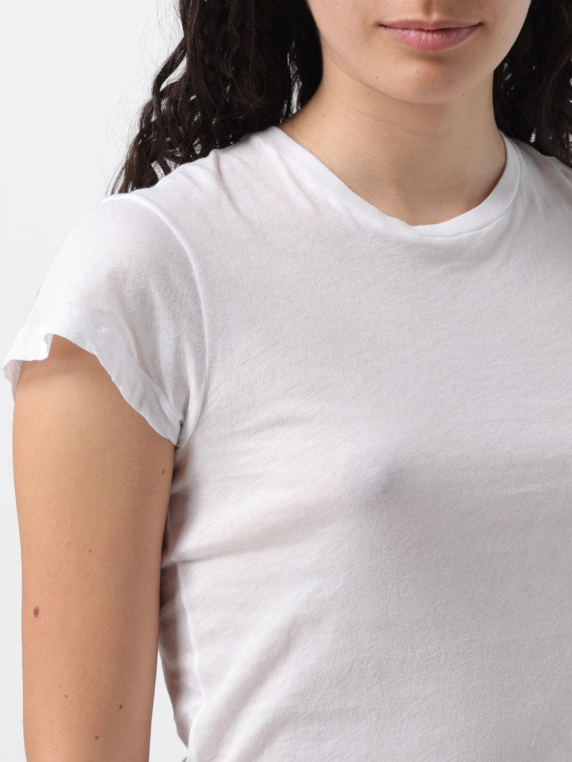 RE/DONE T-SHIRT: T-shirt woman Re/done, White - Img 3