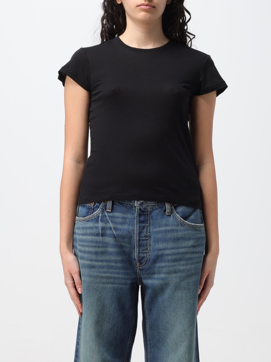 RE/DONE T-SHIRT: T-shirt woman Re/done, Black - Img 1