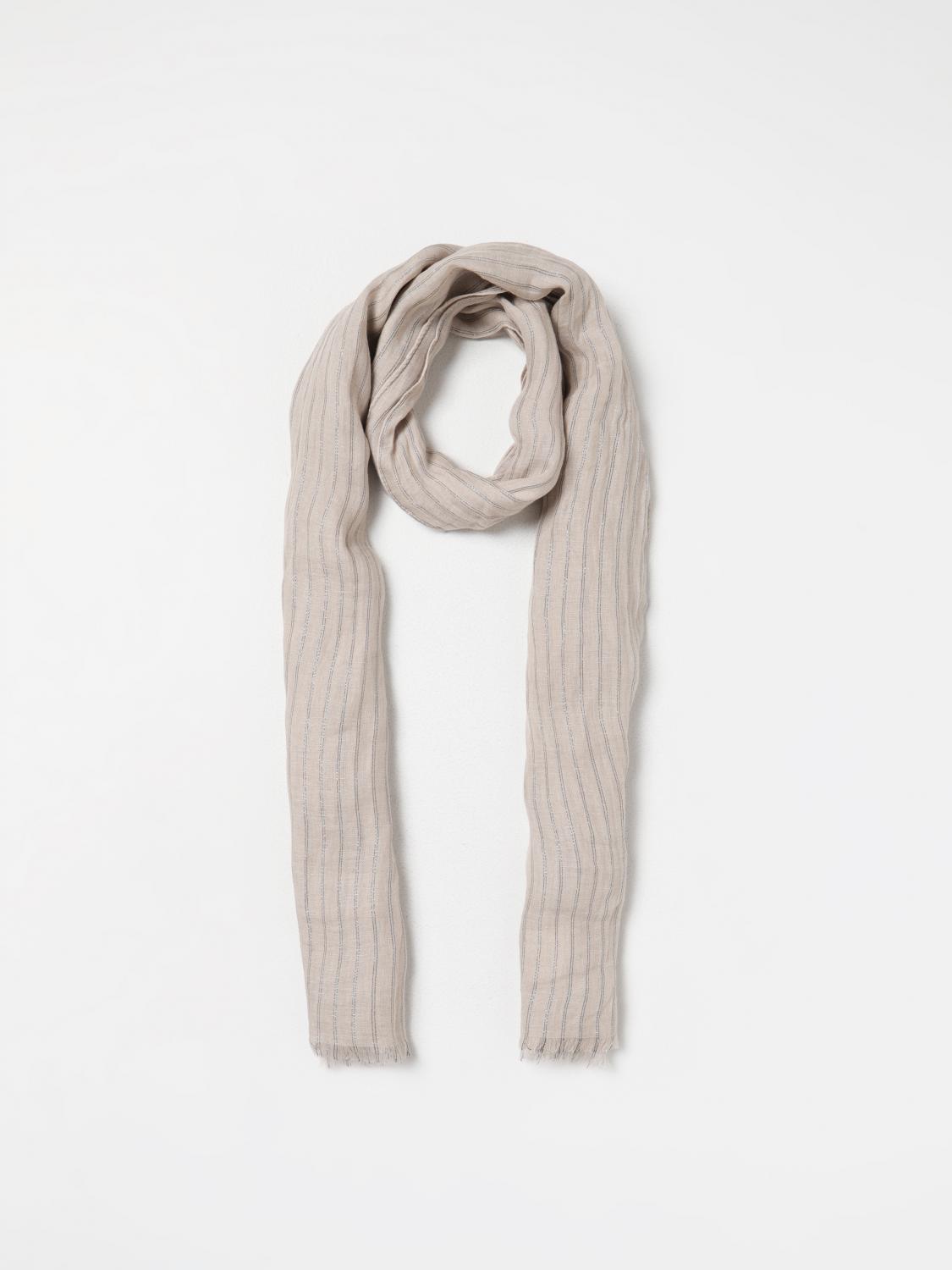 Brunello Cucinelli Scarf woman - Beige | MSCDAGL37 | GIGLIO.COM