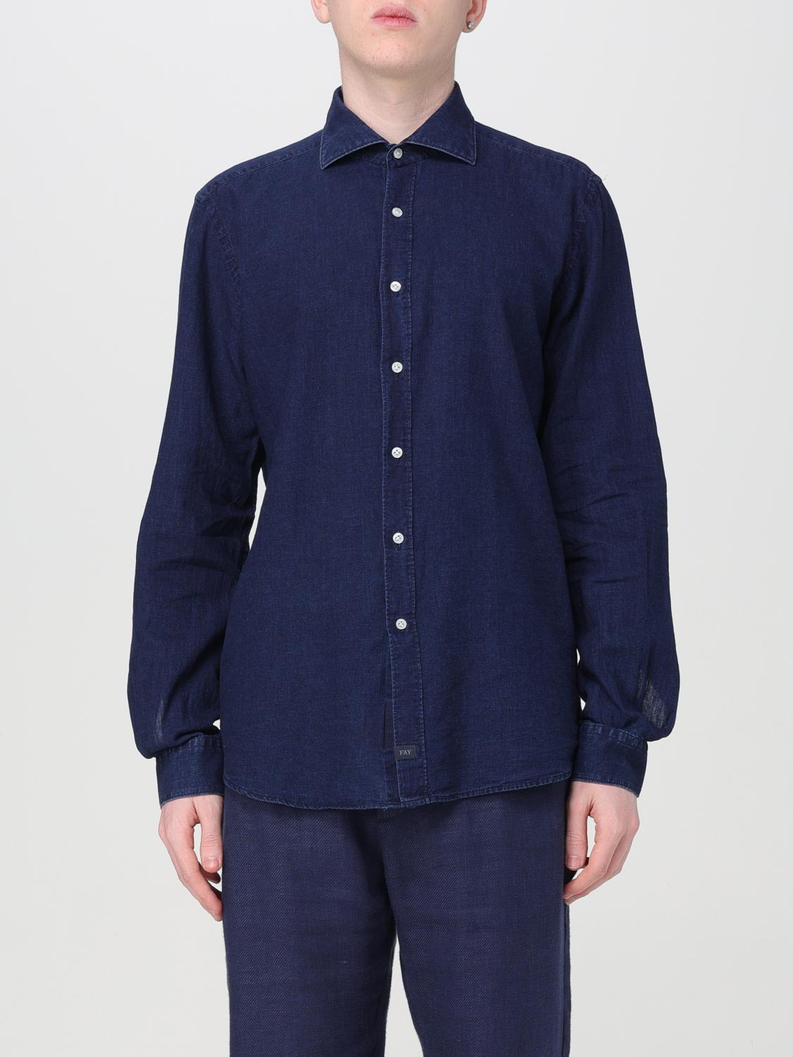 FAY HEMD: Pullover herren Fay, Denim - Img 1