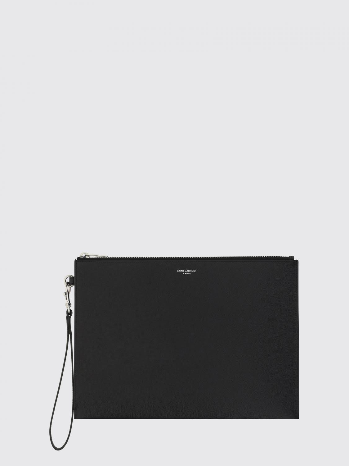 SAINT LAURENT BRIEFCASE: Cover for men men Saint Laurent, Black - Img 1