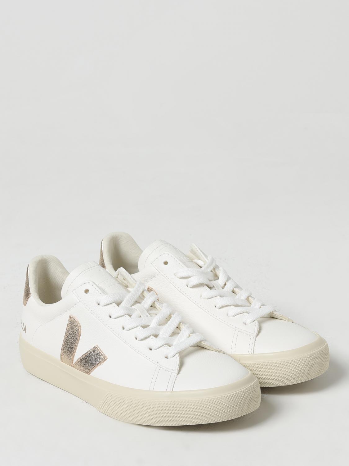 VEJA SNEAKERS: Sneakers Campo Veja in pelle senza cromo, Bianco - Img 2