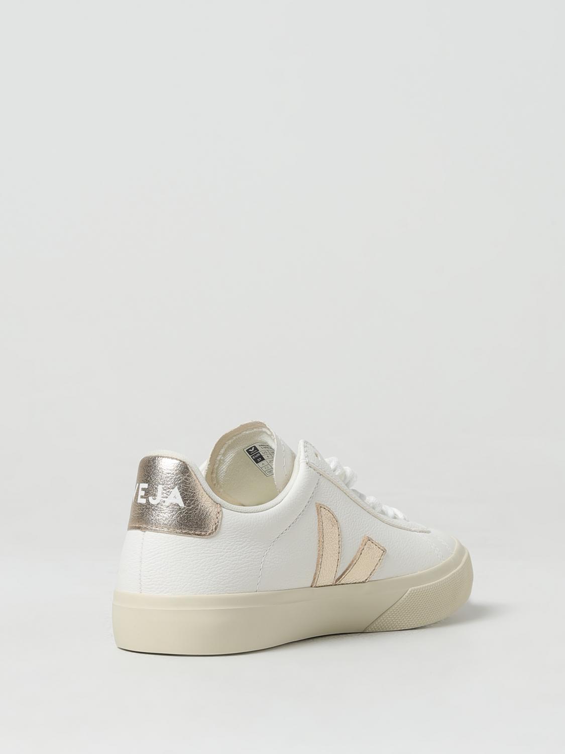 VEJA SNEAKERS: Sneakers Campo Veja in pelle senza cromo, Bianco - Img 3