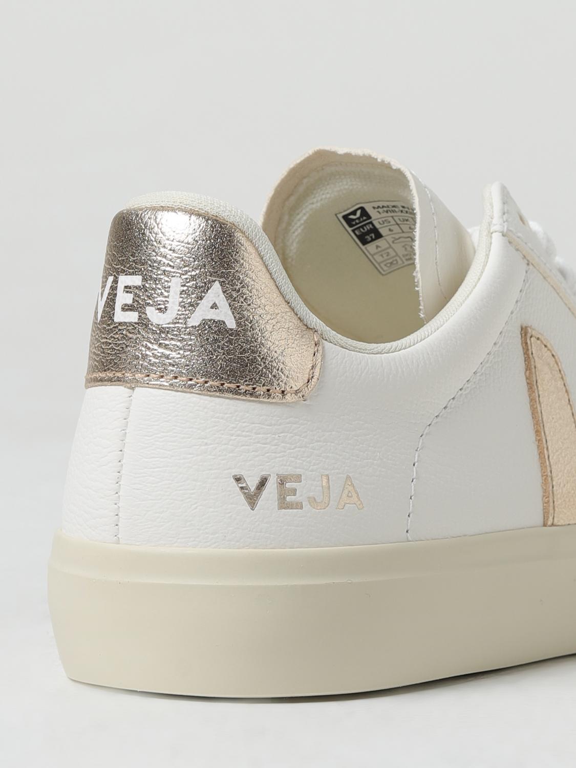 VEJA SNEAKERS: Sneakers Campo Veja in pelle senza cromo, Bianco - Img 4