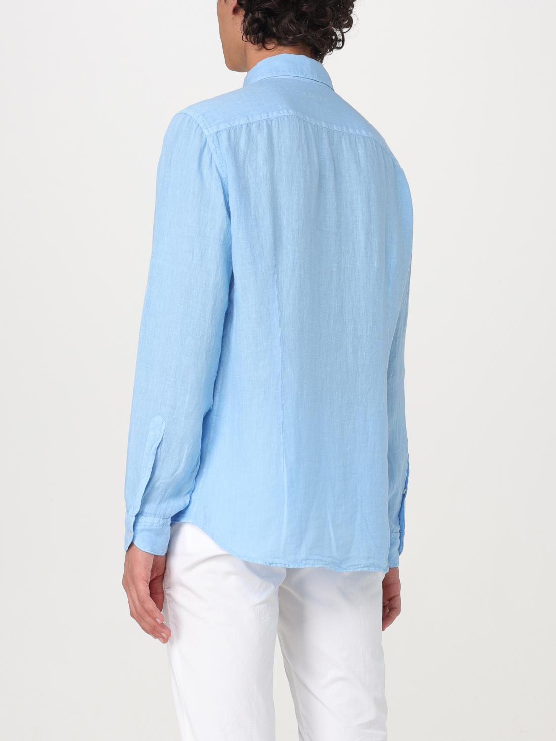 FAY CAMICIA: Camicia Fay in lino , Blue - Img 2