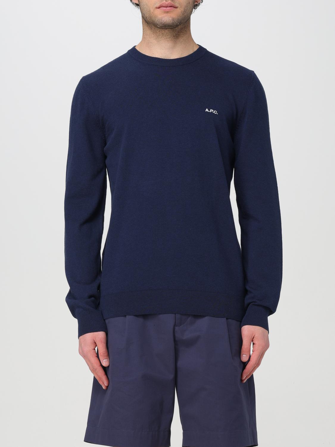 A.P.C. SWEATER: Sweater men A.P.C., Blue - Img 1