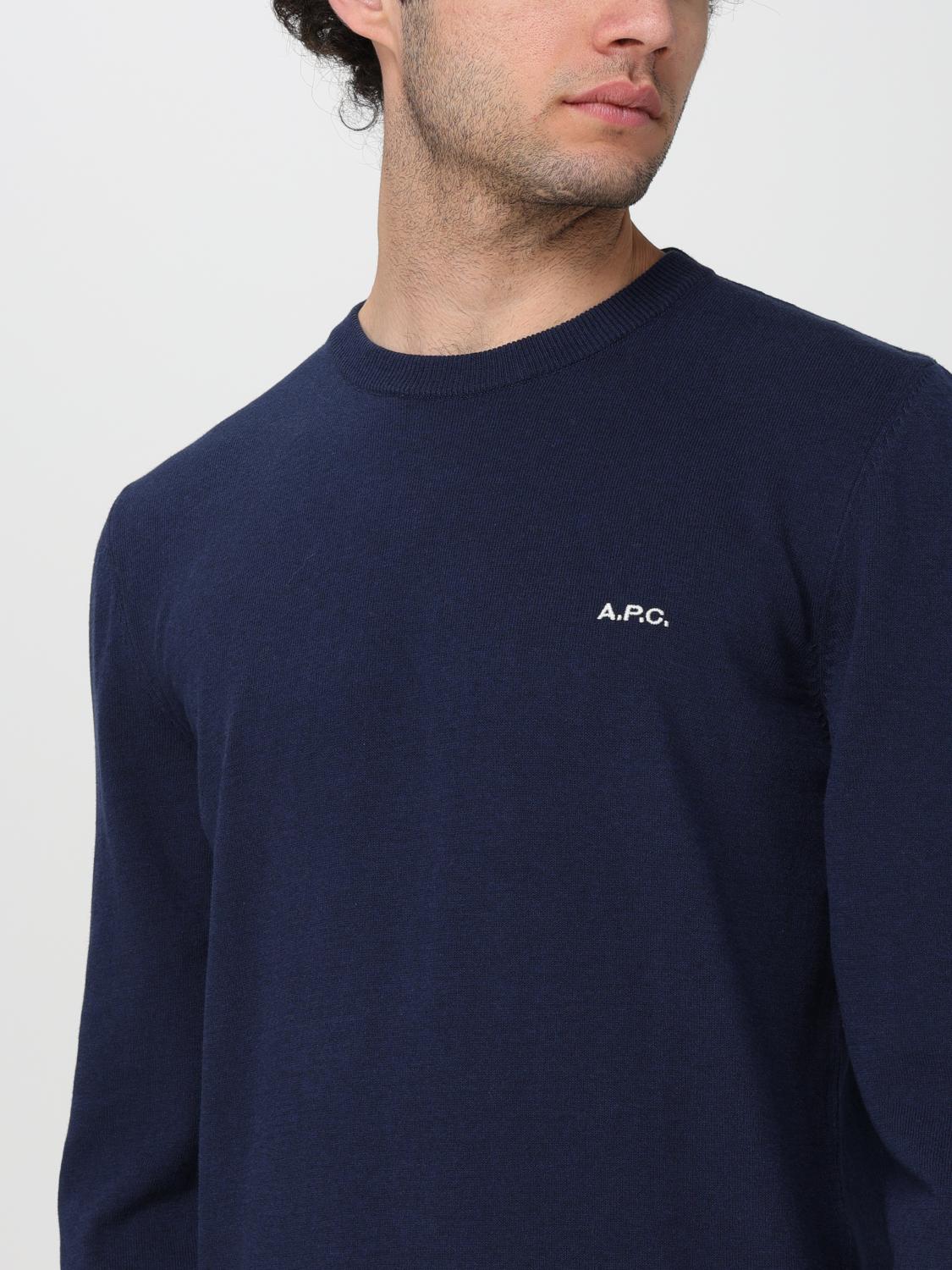 A.P.C. SWEATER: Sweater men A.P.C., Blue - Img 4