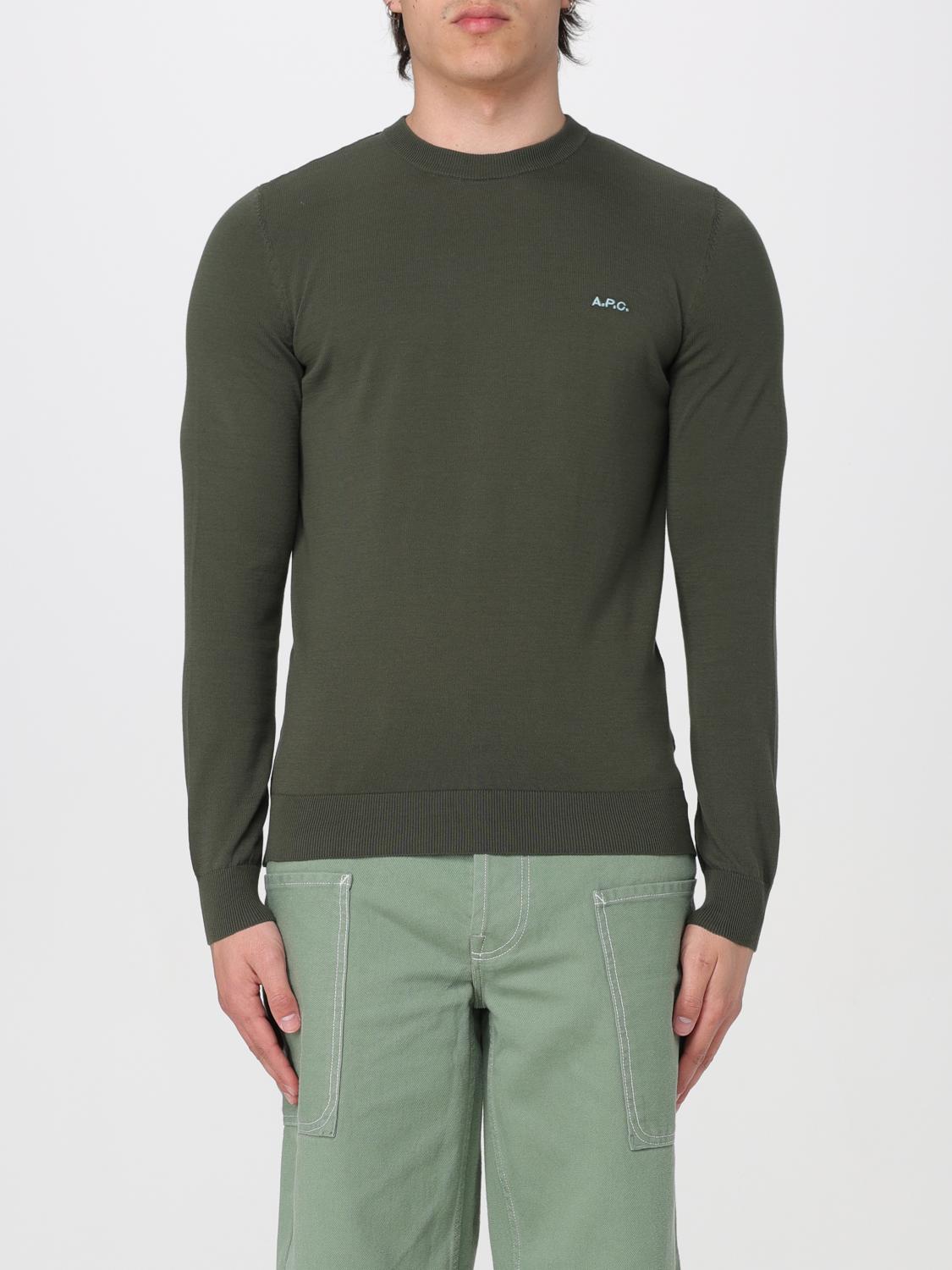 A.P.C. PULL: Pull homme A.P.C., Vert - Img 1