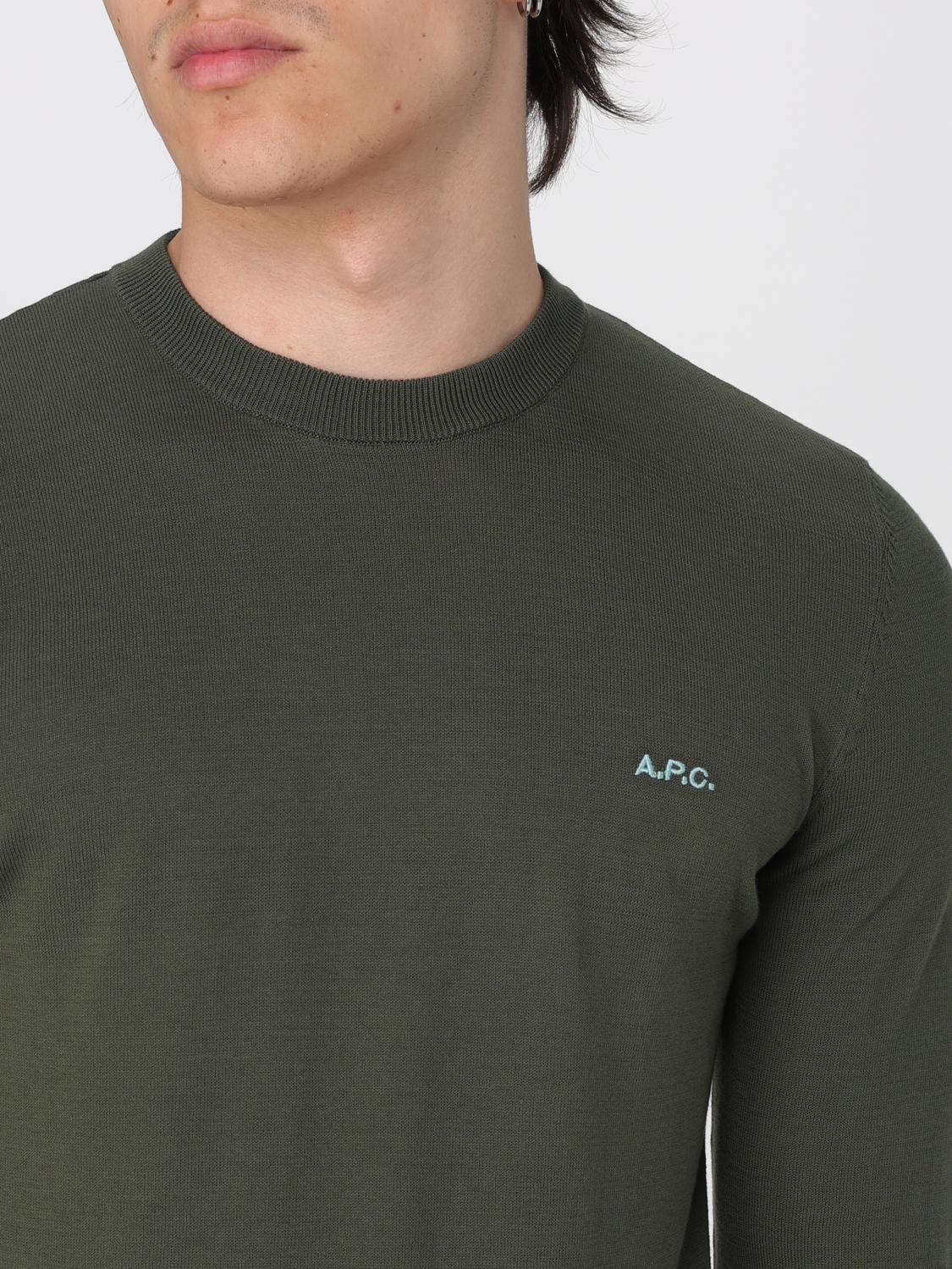 A.P.C. PULL: Pull homme A.P.C., Vert - Img 3