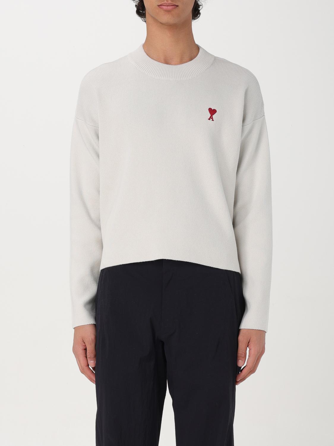 AMI PARIS SWEATER: Sweatshirt men Ami Paris, White - Img 1