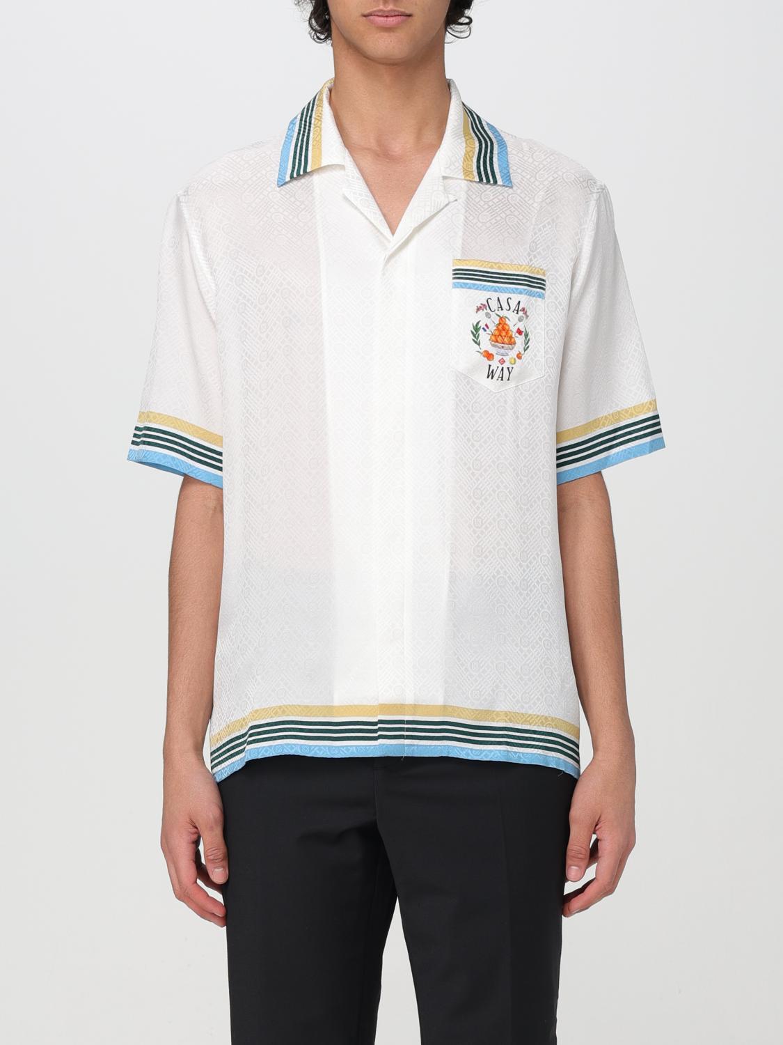 Casablanca Shirt men - White | UMPS24SH003 CASA WAY | GIGLIO.COM