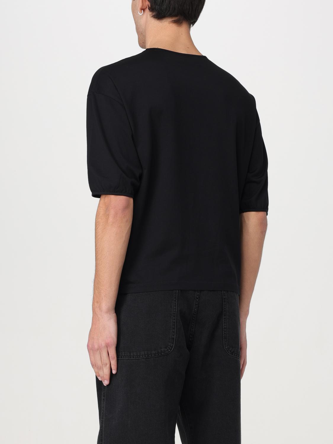 LEMAIRE：Tシャツ メンズ - ブラック | GIGLIO.COMオンラインの