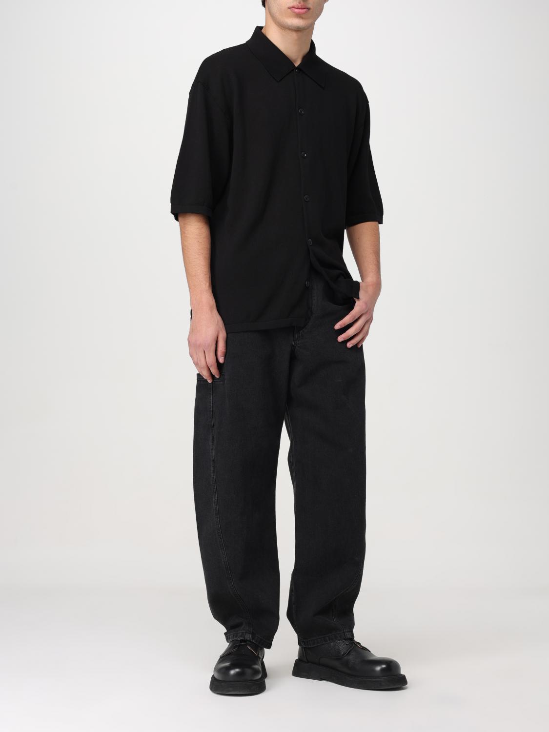 Lemaire Polo shirt men - Black | TO1225LK116 | GIGLIO.COM