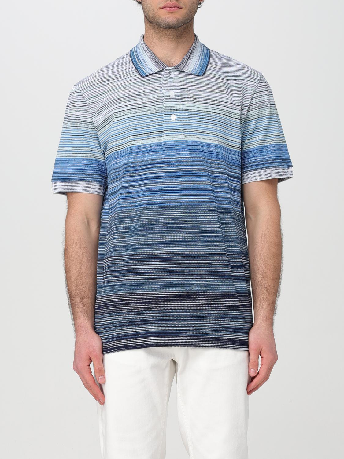 Missoni Polo shirt men - Blue | US24S20GBJ0014 | GIGLIO.COM