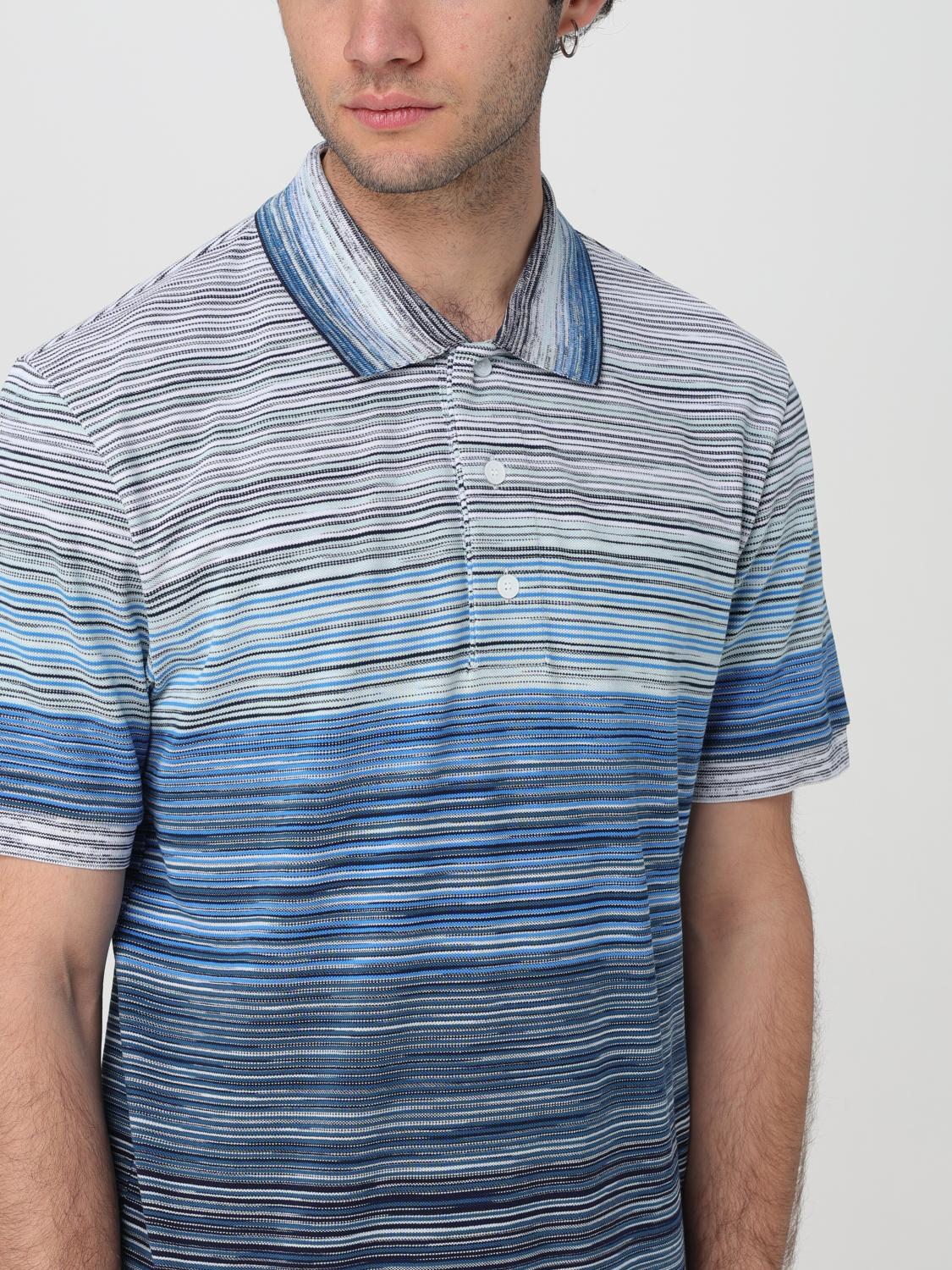 Missoni Polo shirt men - Blue | US24S20GBJ0014 | GIGLIO.COM