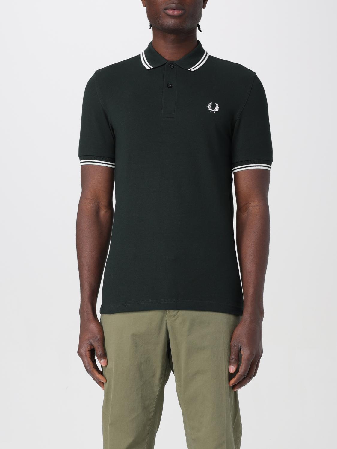 FRED PERRY POLO: Polo Fred Perry in piquet con logo , Fantasia - Img 1