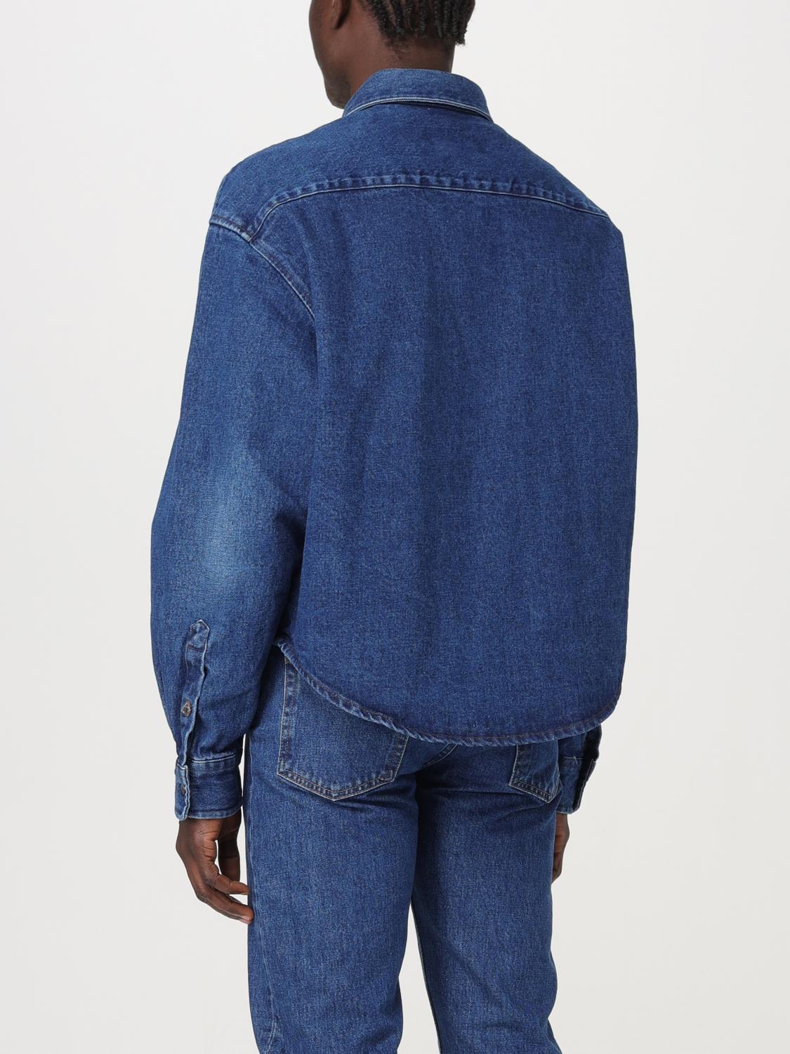 AMI PARIS CAMICIA: Camicia Ami Paris in denim di cotone , Blue - Img 3