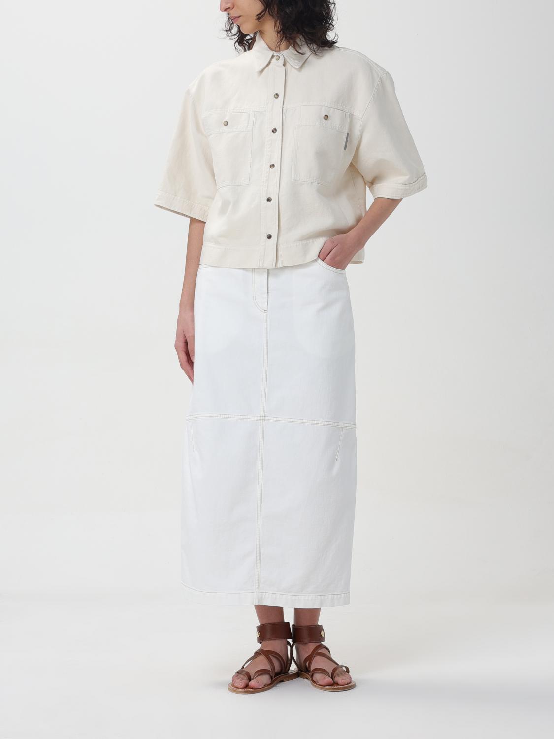 Brunello Cucinelli Shirt woman - White | ML996MH636 | GIGLIO.COM