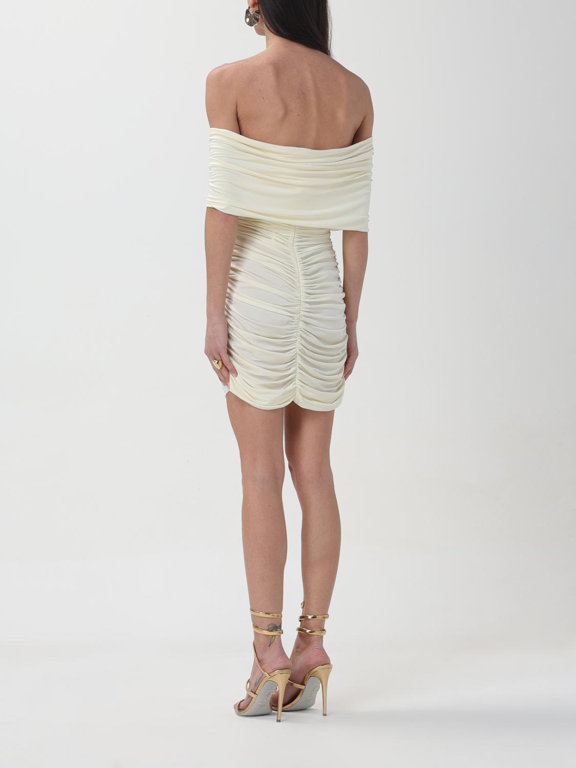 magda butrym white dress Floral crochet-trimmed silk slip Set upon fine straps MAGDA BUTRYM White off-shoulder midi
