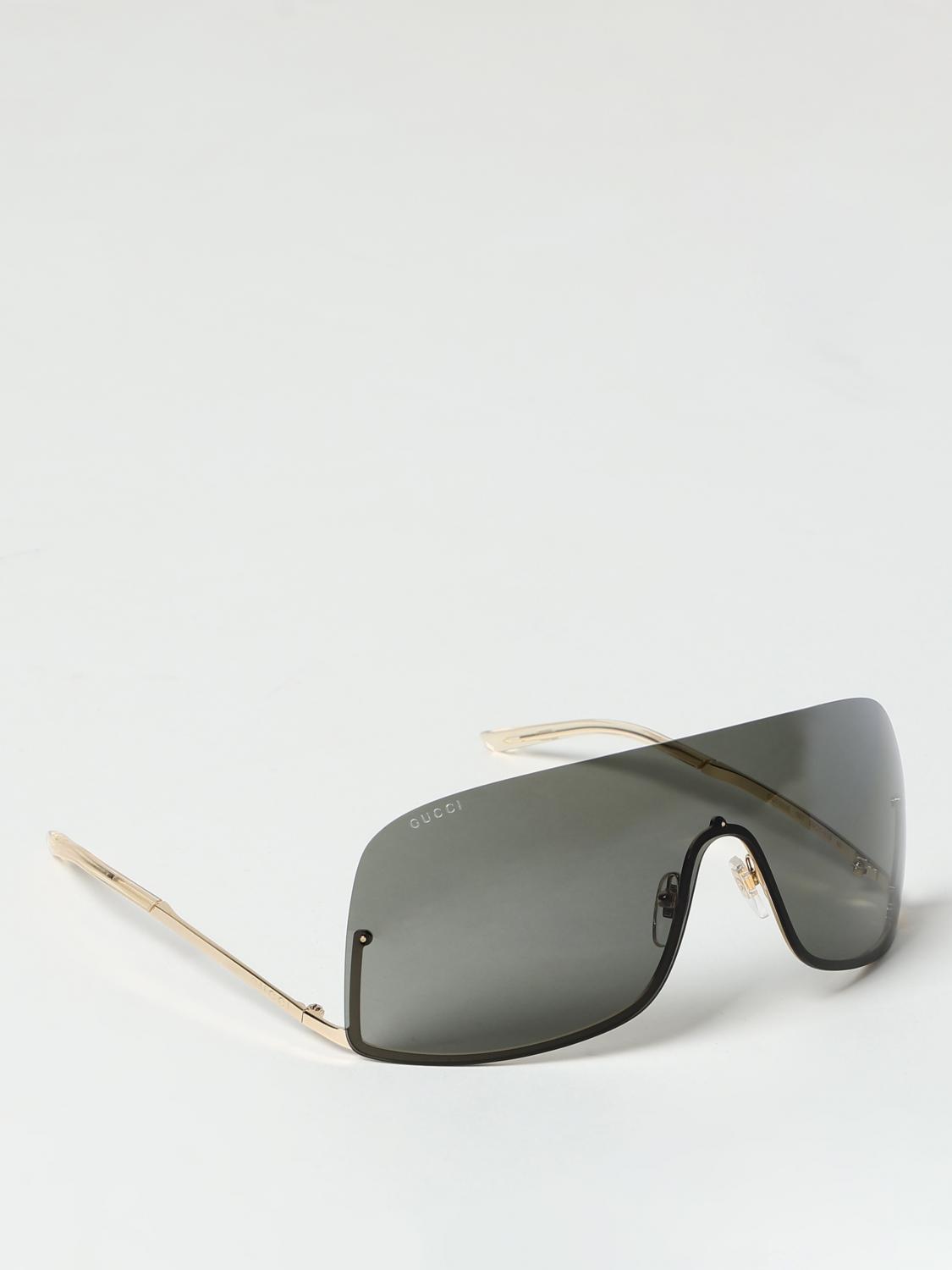 GUCCI: Occhiali da sole a mascherina Oro Occhiali Da Sole