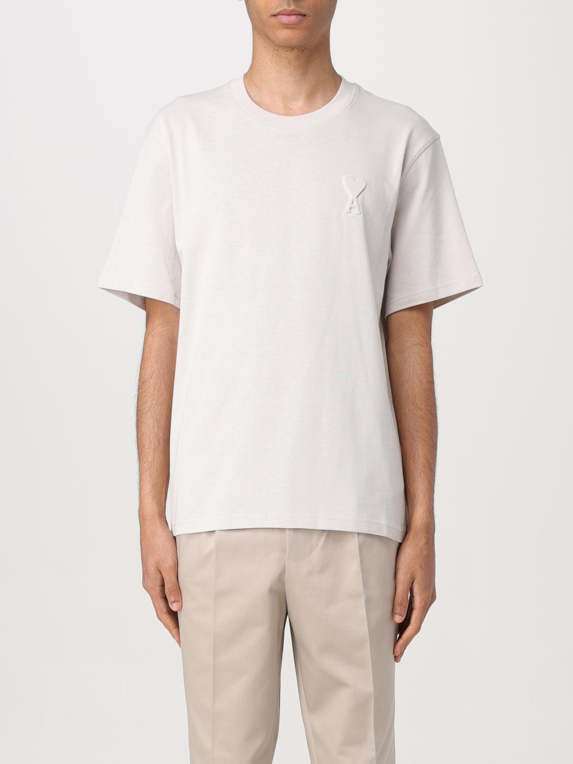 AMI PARIS CAMISETA: Camiseta hombre Ami Paris, Beige - Img 1