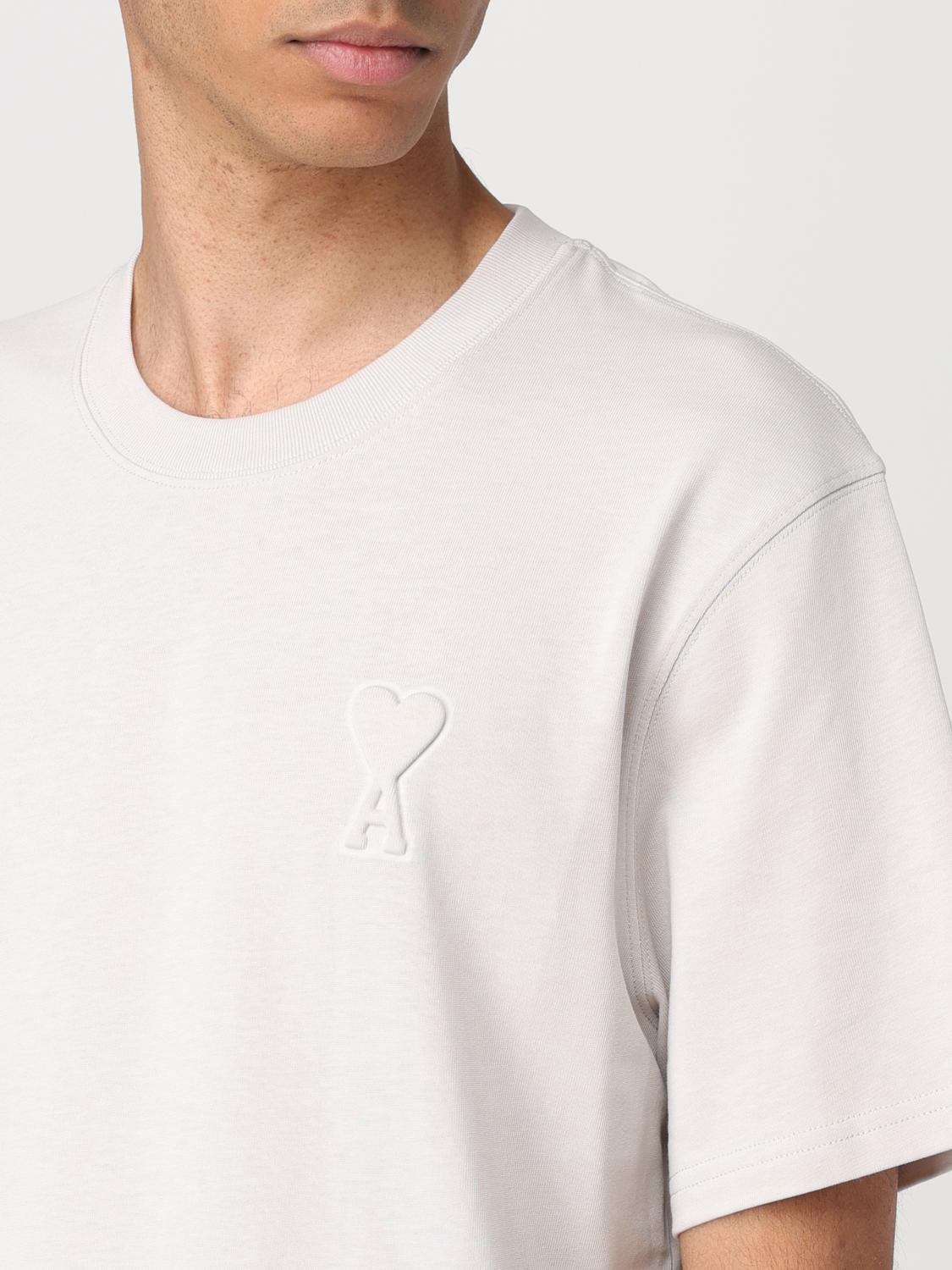 AMI PARIS CAMISETA: Camiseta hombre Ami Paris, Beige - Img 4