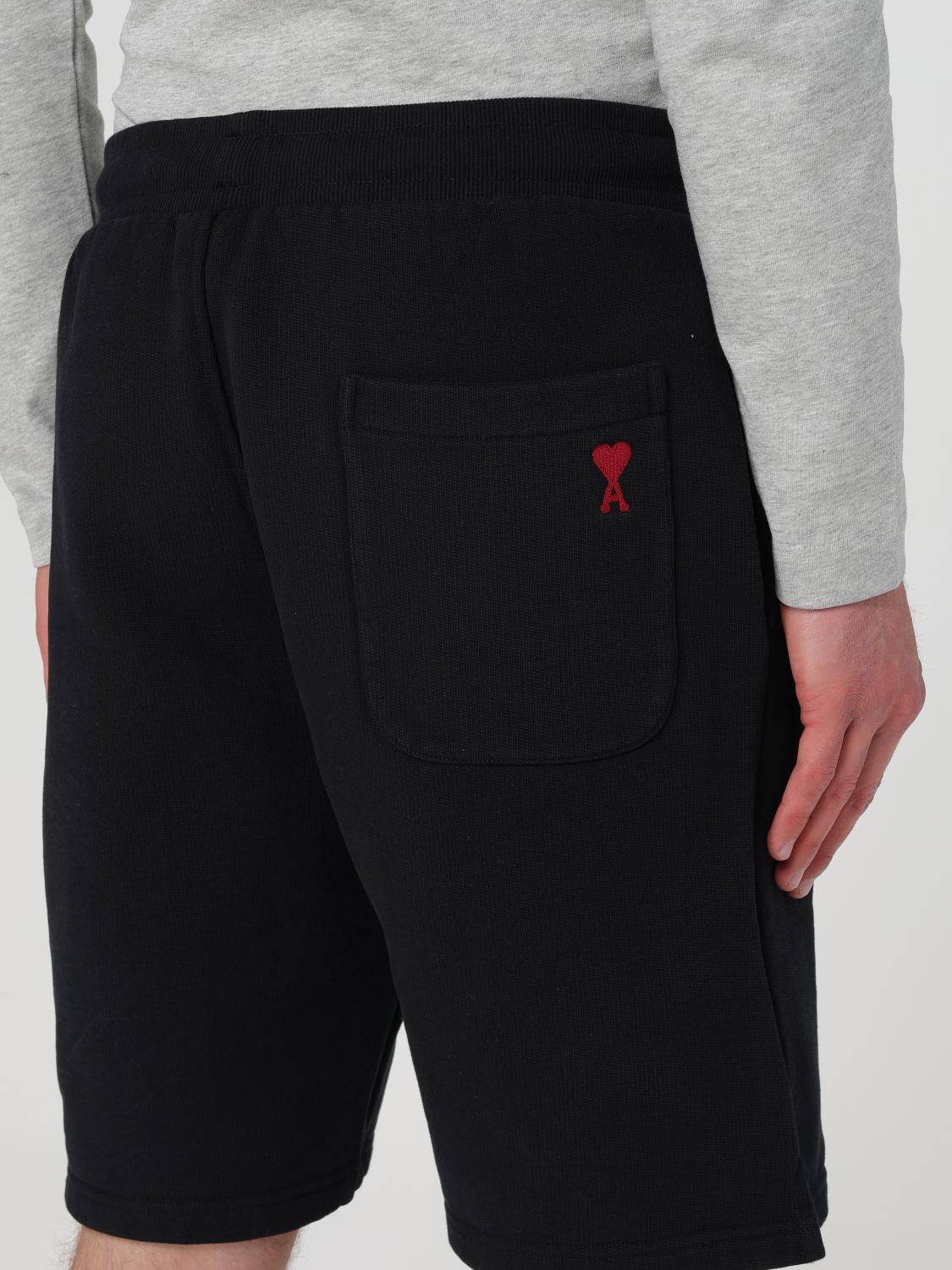 AMI PARIS SHORTS: Short men Ami Paris, Black - Img 4