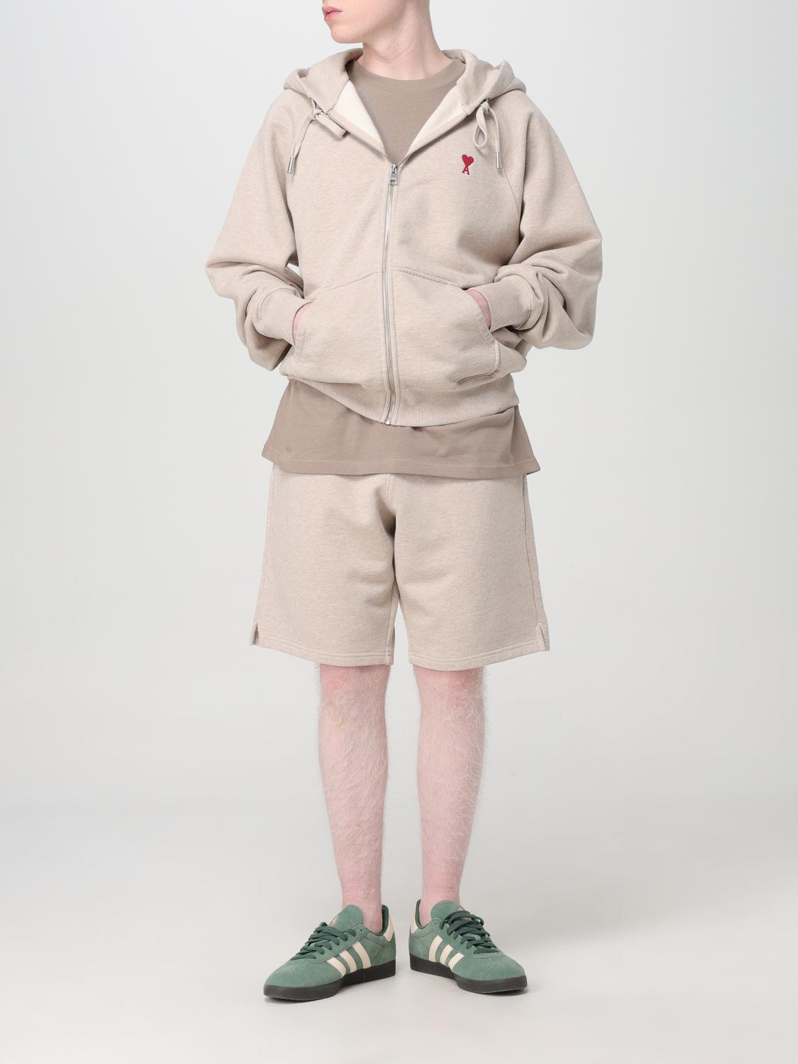 AMI PARIS SHORTS: Short men Ami Paris, Beige - Img 2