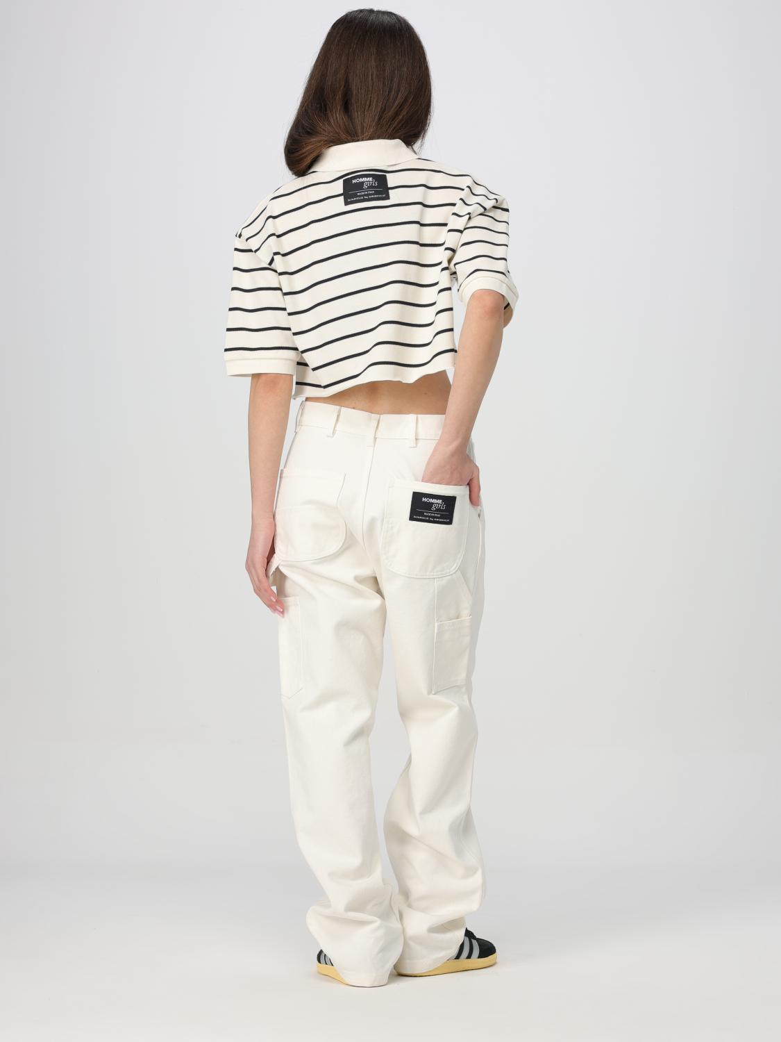 HOMMEGIRLS JEANS: Jeans femme Hommegirls, Blanc - Img 2