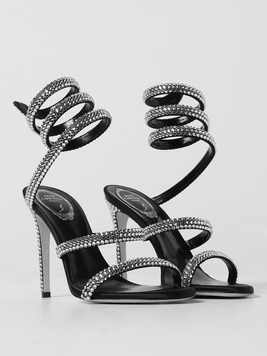 Rene Caovilla Sandale Talon Bijoux Sandales-bijou Margot Snake