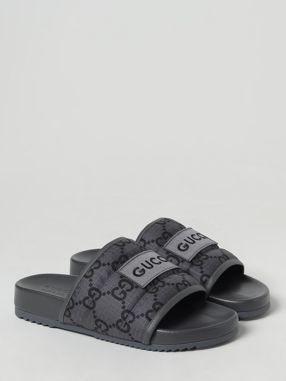 GUCCI SANDALS: Sandals men Gucci, Grey - Img 2