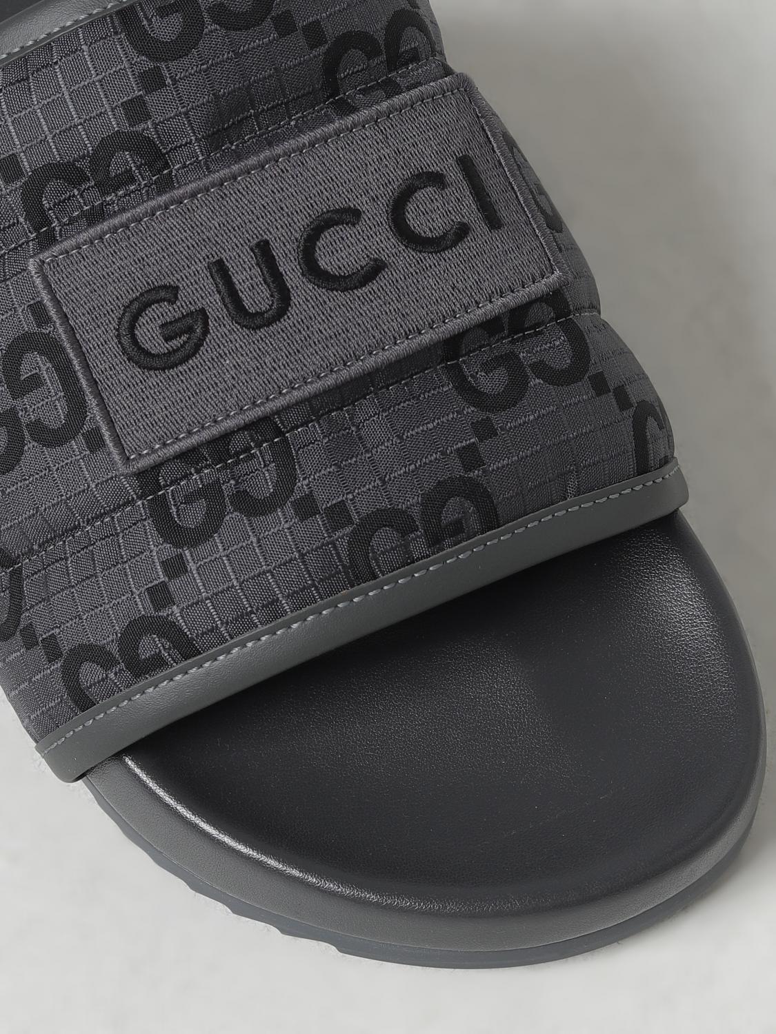 GUCCI SANDALS: Sandals men Gucci, Grey - Img 4