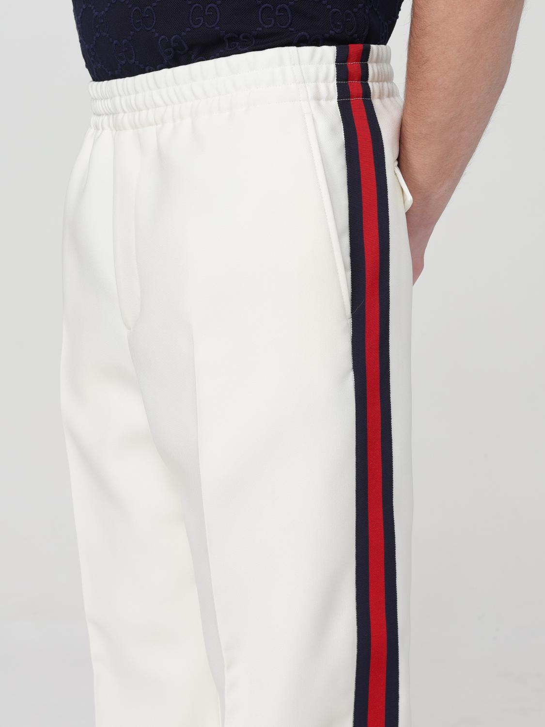 GUCCI TROUSERS: Trousers men Gucci, White - Img 5