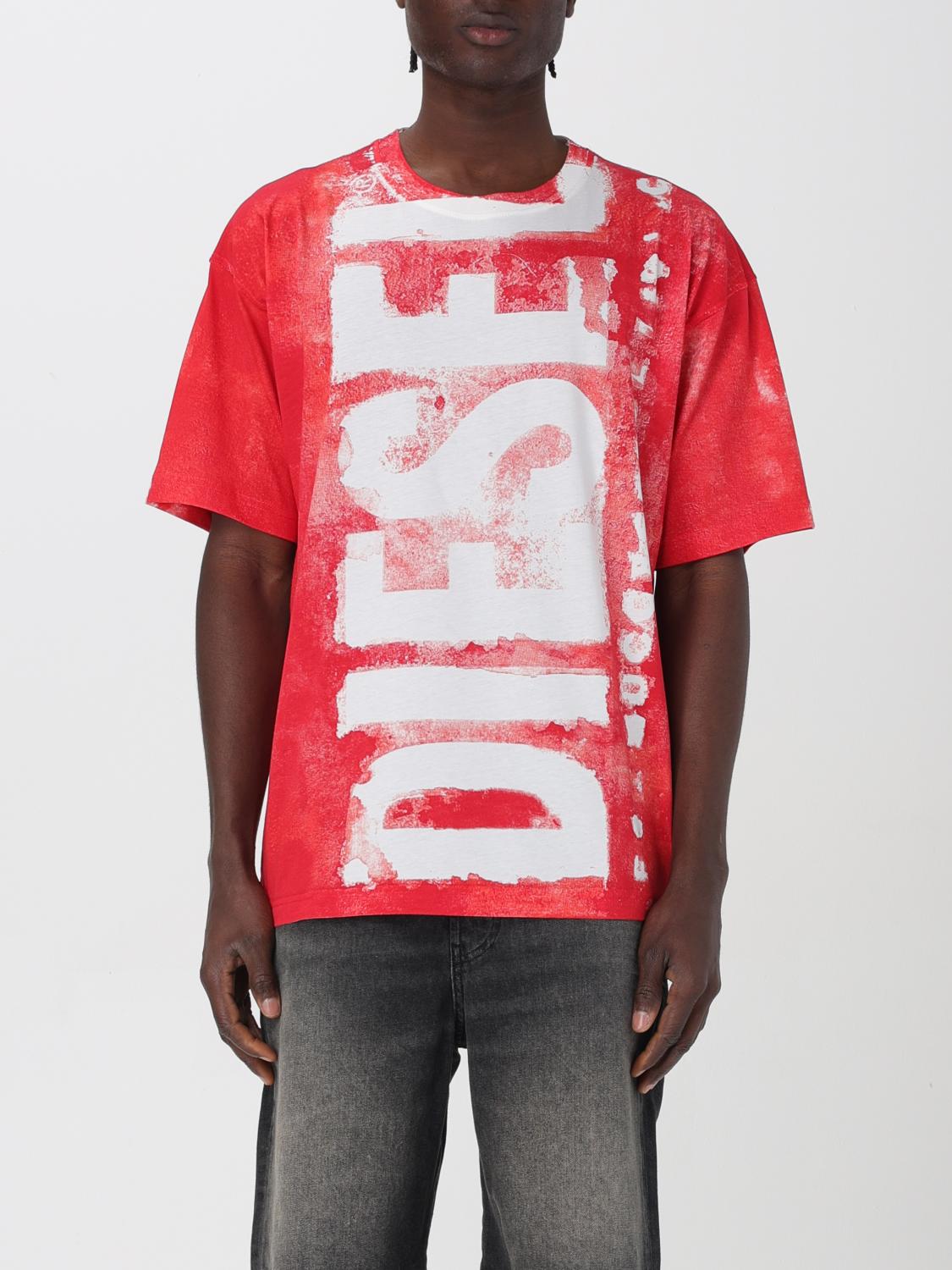 DIESEL T-SHIRT: T-shirt men Diesel, Red - Img 1