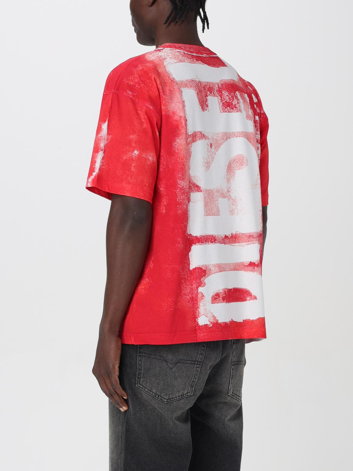DIESEL T-SHIRT: T-shirt men Diesel, Red - Img 3