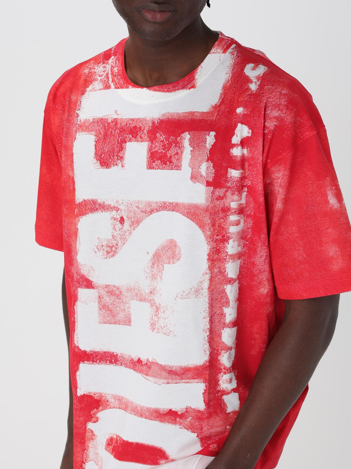 DIESEL T-SHIRT: T-shirt men Diesel, Red - Img 4