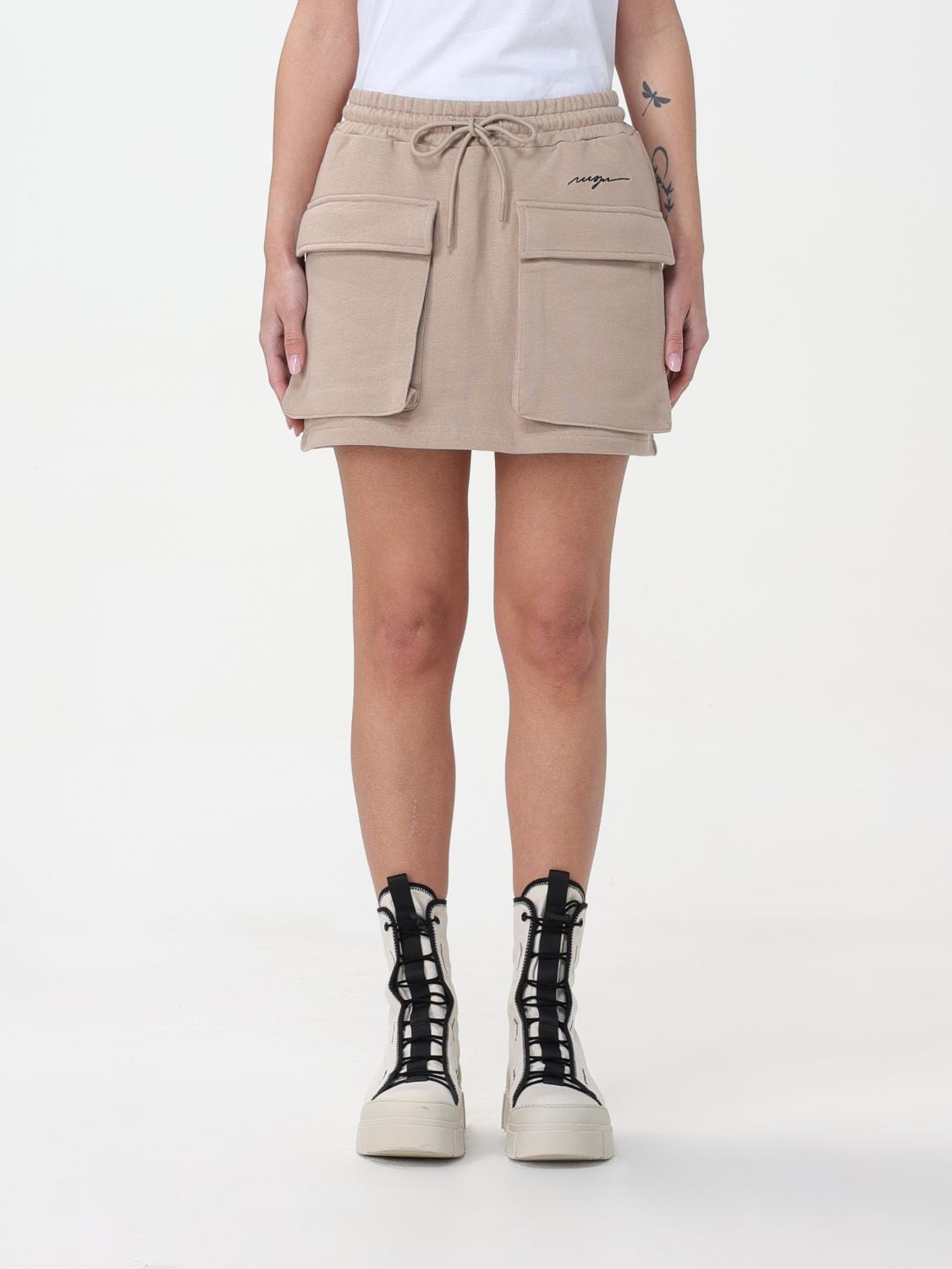 MSGM GONNA: Gonna MSGM in cotone , Beige - Img 1