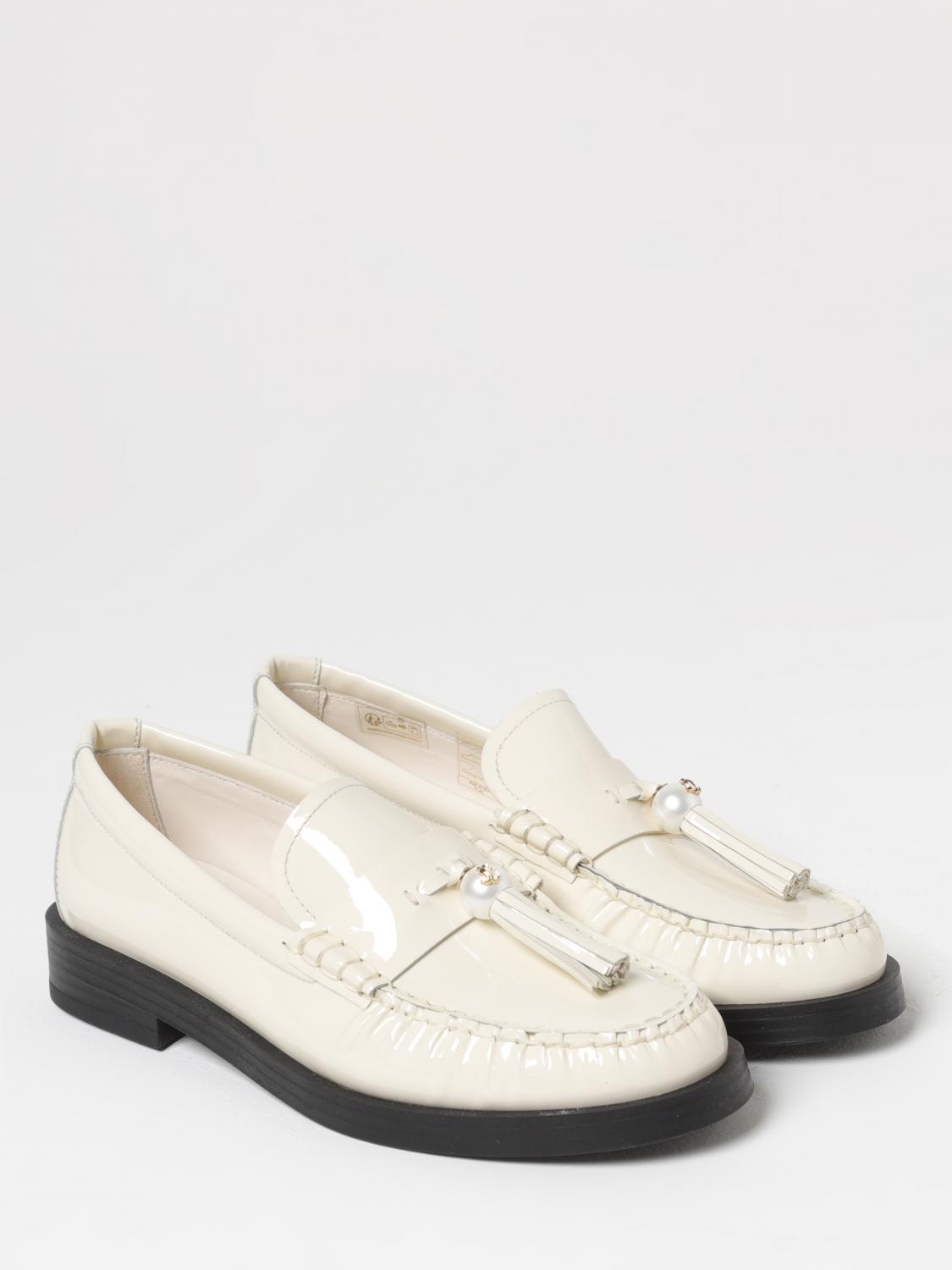 Jimmy Choo Loafers woman - White | ADDIEPEARLPAT | GIGLIO.COM