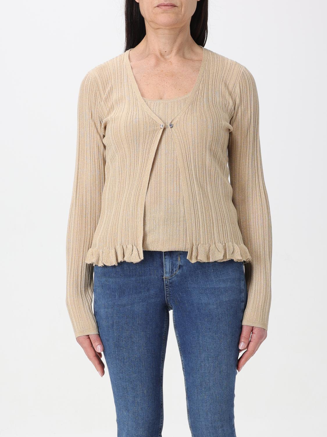 LIU JO STRICKJACKE: Pullover damen Liu Jo, Gold - Img 1